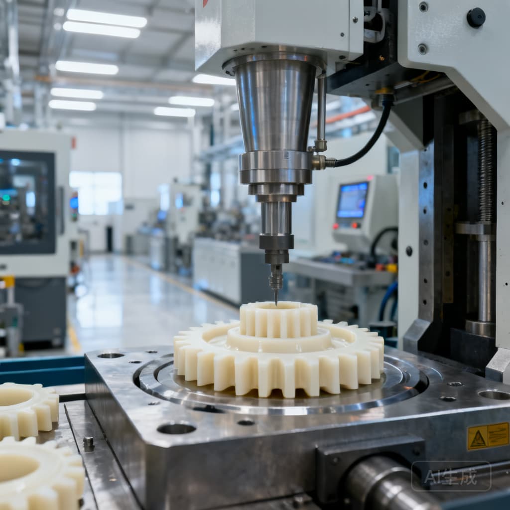 POM Acetal Gear Component Molding - PANDA Molding